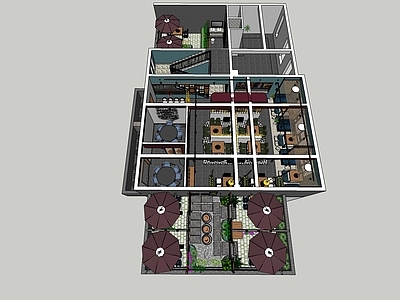 现代风格火锅店