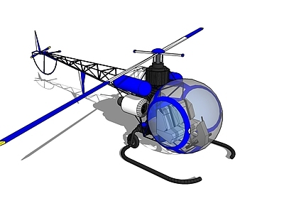 现代风格直升机