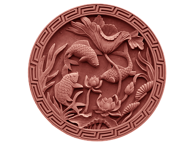 中式风格浮雕