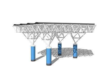 现代风格遮阳棚 雨棚 车棚 景观钢结构廊架 铁架结构张拉膜 景观亭 加油站遮阳棚