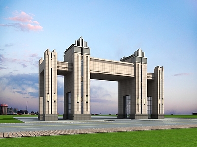 简欧大门 欧式建筑