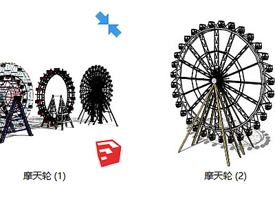 现代风格摩天轮