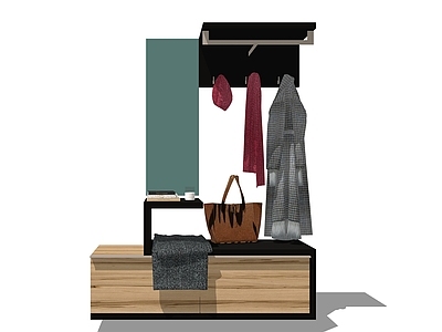 现代风格展示架 展示柜 衣架 服装展示 橱窗