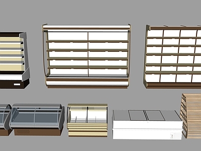 现代风格家用电器组合 超市冷藏柜 货柜组合