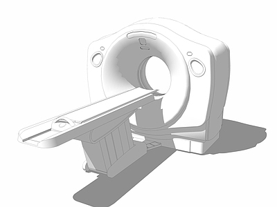 现代风格CT机 心电图 x光 B超 彩超 超声波设备 体检设备 手术室