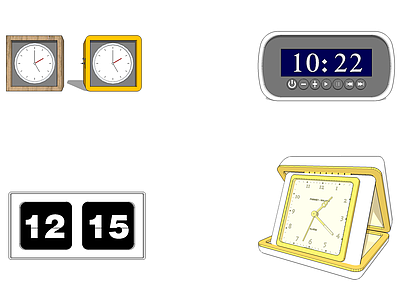 现代风格钟 时钟 闹钟