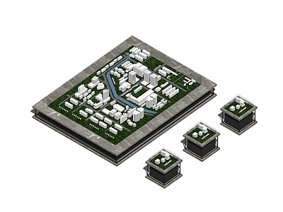 现代风格沙盘 售楼处沙盘 会展沙盘 建筑模型 配楼