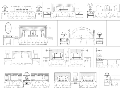 CAD 室内设计 通用家具