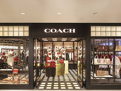 现代奢侈品店 COACH蔻驰澳新濠影汇购物大道旗舰店丨施工图CAD 实景