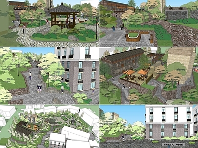 现代风格公园 市民健身公园 地运动公园