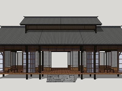 日式风格茶室 民居建筑
