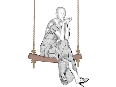 北欧风格秋千 装饰