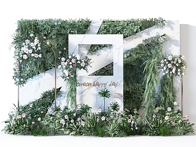 现代植物墙 绿植墙 植物 绿植 装饰墙 植物墙 灌木 景观 园林