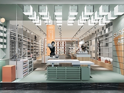 现代专卖店 百货店 商场 饰品店 商场展区