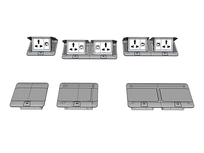现代风格地插座 插座开关 地插 地面插座