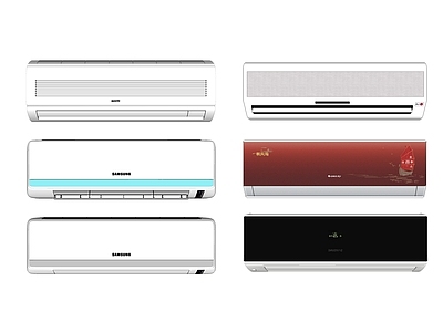 现代风格空调 壁挂空调 挂壁空调 家用电器 家电 挂式空调