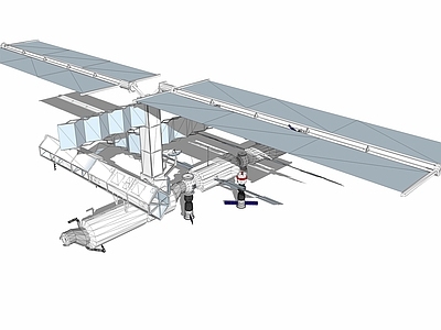 现代风格卫星 通信卫星 高科技机器 空间站 雷达 飞机 宇宙飞 太空舱