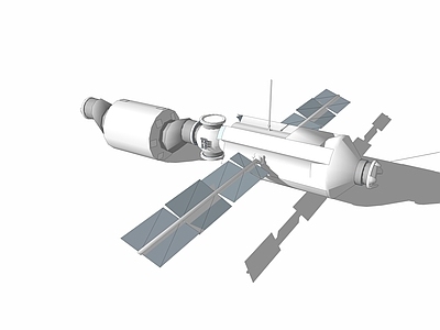 现代风格卫星 通信卫星 高科技机器 空间站 雷达 飞机 宇宙飞船 太空舱