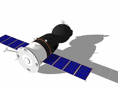 现代风格卫星 通信卫星 高科技机器 空间站 雷达 飞机 宇宙飞船 太空舱