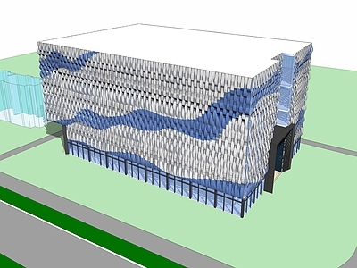 现代风格体育馆 游泳馆 运动场 艺术建筑 水立方主题建筑 封闭