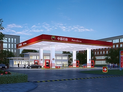 现代加油站 中国石油