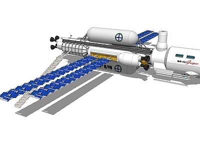 现代风格卫星 通信卫星 高科技机器 空间站 雷达 飞机 宇宙飞船 太空舱