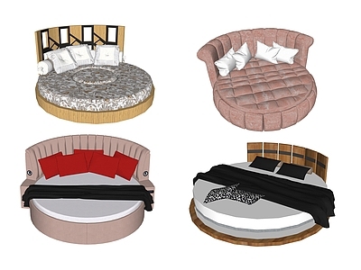 现代风格圆床 双人床