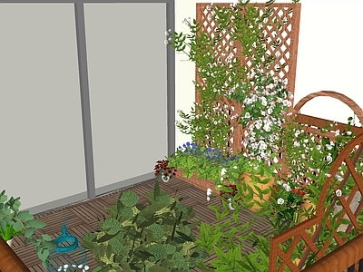 现代风格花园阳台