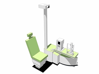 现代风格手术台 现代医疗器械 牙医医床 扶手椅 牙科 升降椅 手术灯