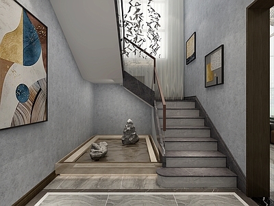 美式楼梯间 过道
