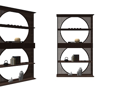 新中式风格博古架 雅宝 装饰架 摆件