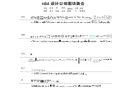 HBA公司家具 图库