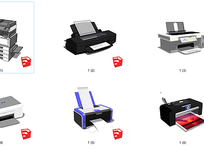 现代风格打印机 办公用品 复印机