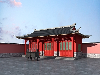 中式建筑 仿古寺庙