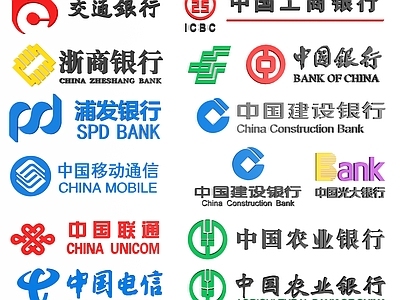 现代银行标志 logo商标