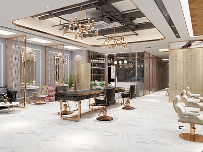 现代轻奢理发店