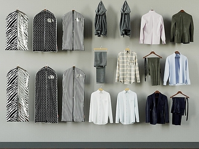 现代男装 展示服装组