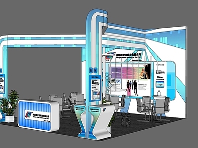 现代风格科技展厅 商业展厅