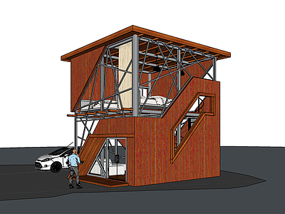 工业风格小公建 公寓