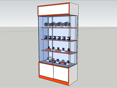 现代风格展示架 玻璃 无人机 运动相机