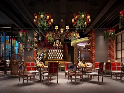 工业风音乐酒吧 酒吧大厅 酒吧大堂 餐吧