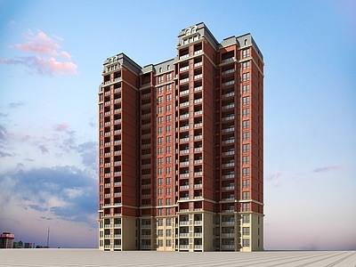 简欧住宅楼 多层住宅楼