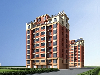 简欧住宅楼 多层住宅楼