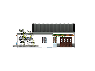 中式风格独栋别墅 农村自建房