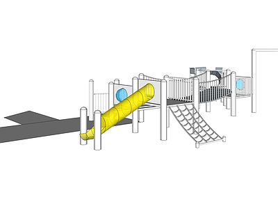 现代风格儿童滑梯