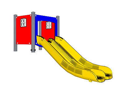 现代风格儿童滑梯