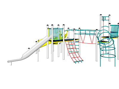 现代风格儿童滑梯