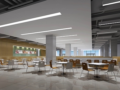 现代食堂 员工 饭堂 公共用餐