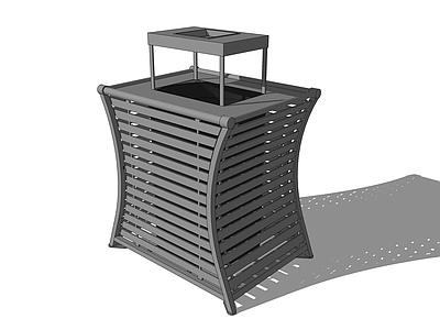 现代风格垃圾桶