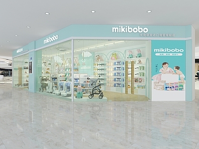 北欧母婴店 货柜 摆件
